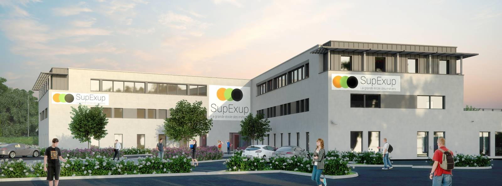 Cirrus Construction rénovation urbaine Campus des Métiers à Montpellier