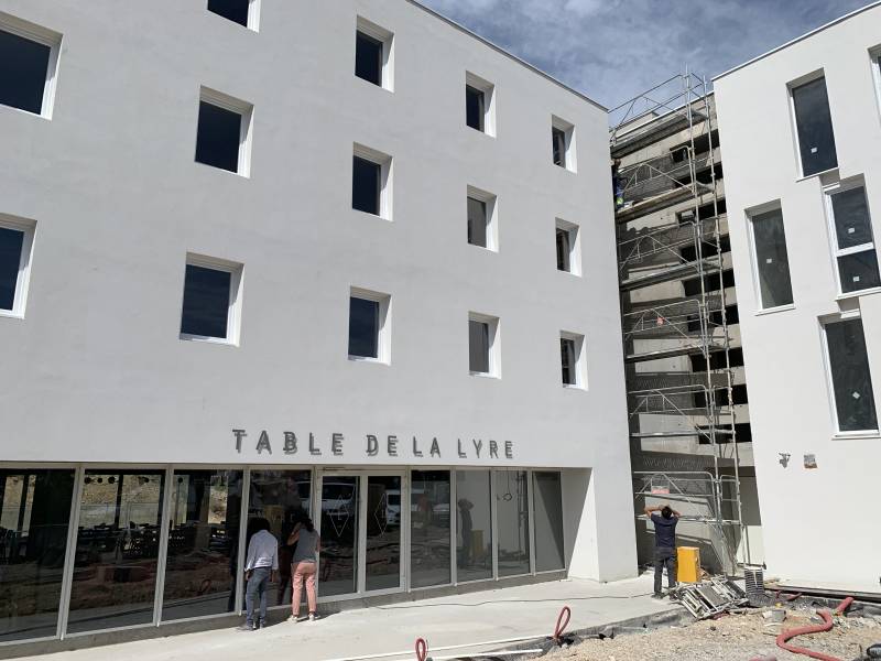 Cirrus Construction bâtiment hôtel bureaux restaurant Parc de la Lyre Montpellier