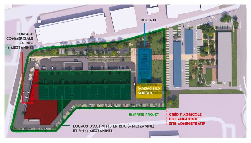 Cirrus Construction - Crédit Agricole Languedoc - Nîmes Parc Mas de Cheylon